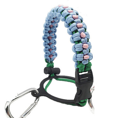 Преносим паракорд с дръжка за бутилка, ремък за кабел, предпазни декоративни въжета, нов, подходящ за бутилки с хидрофлас, широко гърло от 12 до 64 унции