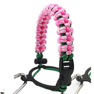 Преносим паракорд с дръжка за бутилка, ремък за кабел, предпазни декоративни въжета, нов, подходящ за бутилки с хидрофлас, широко гърло от 12 до 64 унции