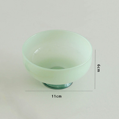 INS spalvingas stiklinis desertinis dubuo didelės talpos ledų dubuo, vaisiai pudingo dubuo Dekoratyvinė sriuba, salotos, pyragas, dubuo, vakarėlis.