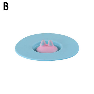 Katės ausų silikono puodelio dangtelis, atsparus dulkėms, nepralaidus arbatai, kava, sandariai uždarytas dangtelis, dangtelis nuo dulkių sandariklis, siurbimas, sandarus puodelis, daugkartinis įrankis