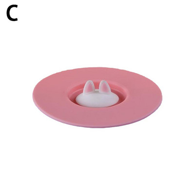 Katės ausų silikono puodelio dangtelis, atsparus dulkėms, nepralaidus arbatai, kava, sandariai uždarytas dangtelis, dangtelis nuo dulkių sandariklis, siurbimas, sandarus puodelis, daugkartinis įrankis