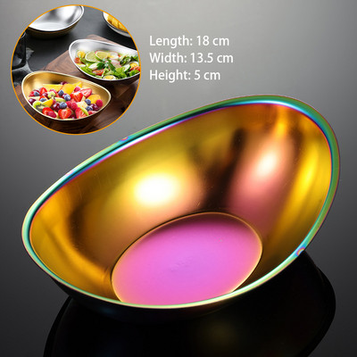 Vaisių lėkštė Svetainė Namų apyvokos nerūdijančio plieno užkandžių lėkštė Kūrybiška šiuolaikiška džiovintų vaisių krepšelis saldainių pyragų stovas, salotų dubuo