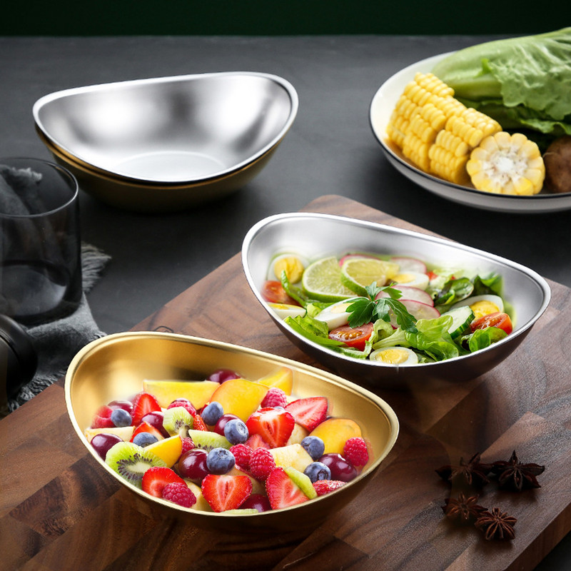 Vaisių lėkštė Svetainė Namų apyvokos nerūdijančio plieno užkandžių lėkštė Kūrybiška šiuolaikiška džiovintų vaisių krepšelis saldainių pyragų stovas, salotų dubuo