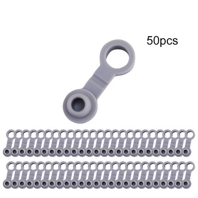 50 τμχ Στεγανοποιητικό μπουκάλι σιλικόνης Universal Στεγανοποιητικός δακτύλιος με τρύπα από άχυρο Καπάκι πώμα καλύμματος άχυρο βύσμα αντικατάσταση Tumber 20/30Oz Thermos Cup