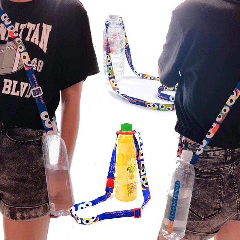 5 TK DIY veepudeli pandla tarvikud plastikust joogipudeli rihma köis pandla kaunistus kaelarihma pandla must valge