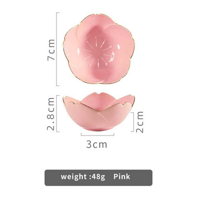 1 vnt Sakura keramikos prieskonių panardinimo dubuo Vyšnių žiedų lėkštės padažas porcelianinis padažas patiekalų lėkštė pagardų virtuvei