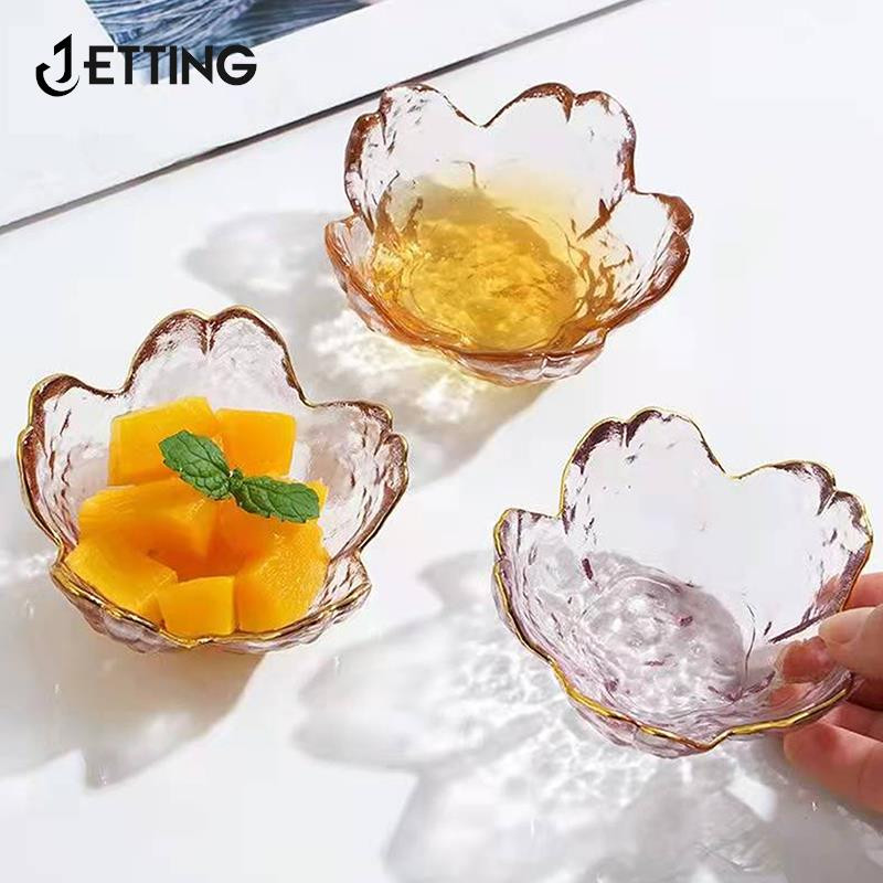 1 tk jäätis, puu-, sala, köögitarbed, kirsiõied, maitsestamistaldrik Väike klaasnõu Nodic Gold Inlay kastmekauss