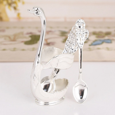 Jäätis kook Kohv Tee Segamislusikad Magustoit Luigehoidja Söögiriistad Lusikad Komplekt Söögiriistad Kööginõud 1 7 tk komplekt