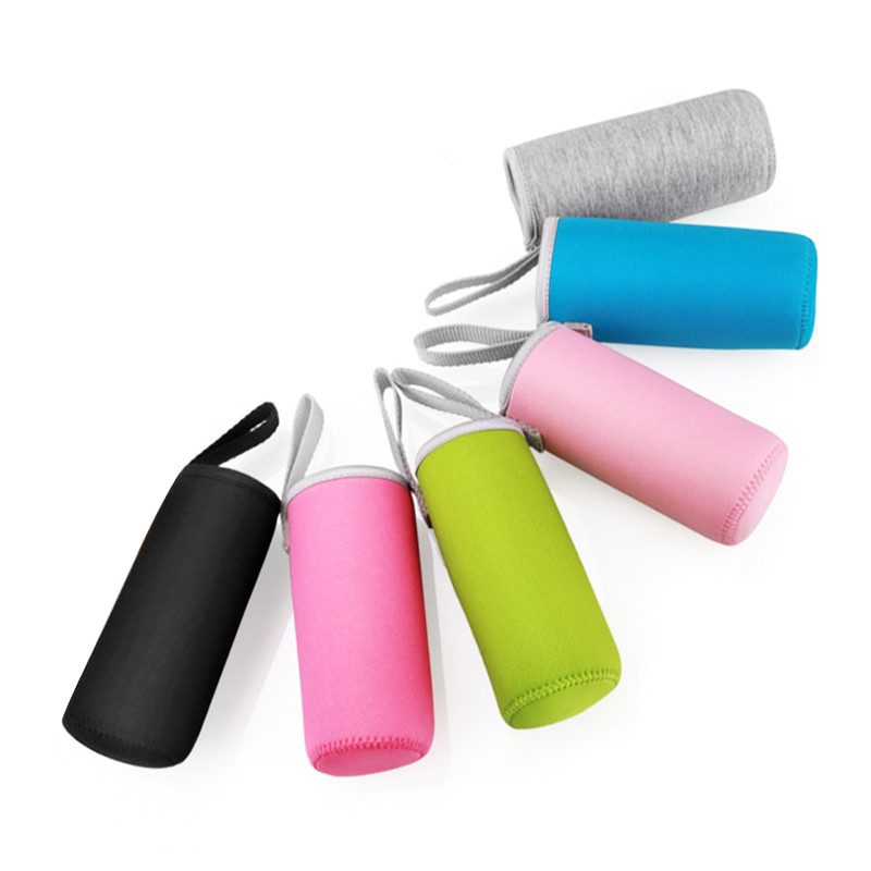 1 vnt 500 ml vandens butelio dangtelio izoliuotų butelių rinkiniai Neopreno maišelis Vienspalvis nešiojamasis vakuuminių puodelių rinkinys Sporto stovyklavimo priedai