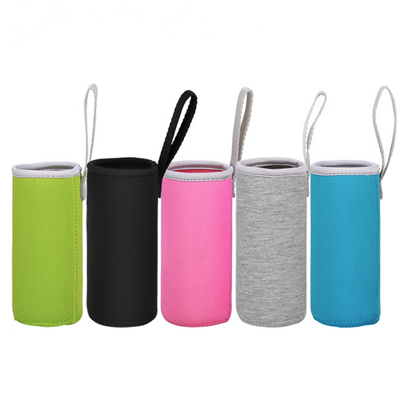 1 vnt 500 ml vandens butelio dangtelio izoliuotų butelių rinkiniai Neopreno maišelis Vienspalvis nešiojamasis vakuuminių puodelių rinkinys Sporto stovyklavimo priedai