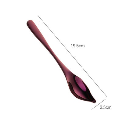 2 az 1-ben kóstolókanál Kettős funkciójú kóstolókanál Ezüst edények bulikonyhai tartozékokhoz Koktélkóstoló előétel Steel 304