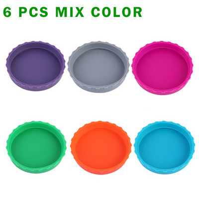 8 komada višebojnih standardnih poklopaca za limenke za piće, nepropusni mekani silikonski čep za piće, zaštitni poklopac za bocu piva, soda cole