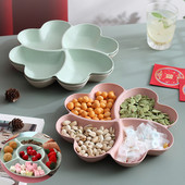 Širdies formos vaisių lėkštės Kūrybinės lėkštės Džiovintų vaisių užkandžių lėkštės Padalintos saldainių desertinės lėkštės