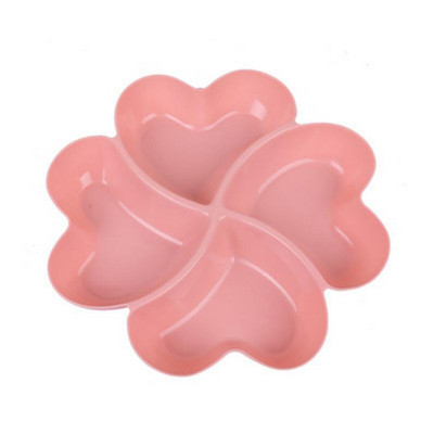 Širdies formos vaisių lėkštės Kūrybinės lėkštės Džiovintų vaisių užkandžių lėkštės Padalintos saldainių desertinės lėkštės