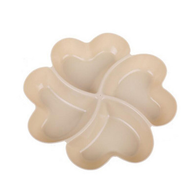 Širdies formos vaisių lėkštės Kūrybinės lėkštės Džiovintų vaisių užkandžių lėkštės Padalintos saldainių desertinės lėkštės