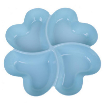 Širdies formos vaisių lėkštės Kūrybinės lėkštės Džiovintų vaisių užkandžių lėkštės Padalintos saldainių desertinės lėkštės