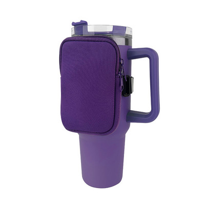 Geantă de transport pentru sticle de apă din neopren Smooth Trip, cu husă pentru telefon, buzunare și curea reglabilă pentru Stanley 40oz 20oz 30oz