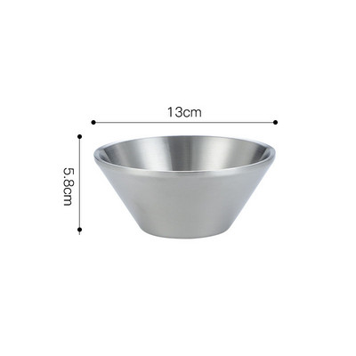 Dvisluoksnis nerūdijančio plieno dubuo Kelių dydžių V formos auksinis sidabrinis makaronų ryžių vaisių salotų maišymo dubuo virtuvės indai