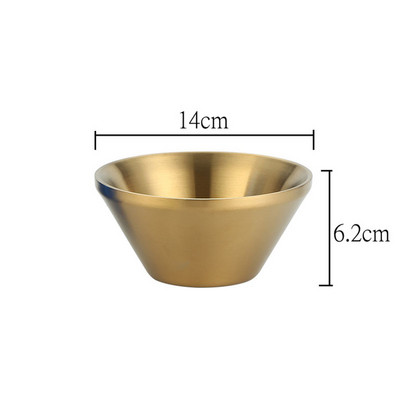 Dvisluoksnis nerūdijančio plieno dubuo Kelių dydžių V formos auksinis sidabrinis makaronų ryžių vaisių salotų maišymo dubuo virtuvės indai