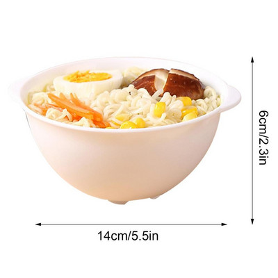 Zdjela za ramen u mikrovalnoj pećnici s poklopcem, praktična zdjela za grijanje velikog kapaciteta, posuda za kuhanje hrane, posuda za kašu, kuhanje rezanaca