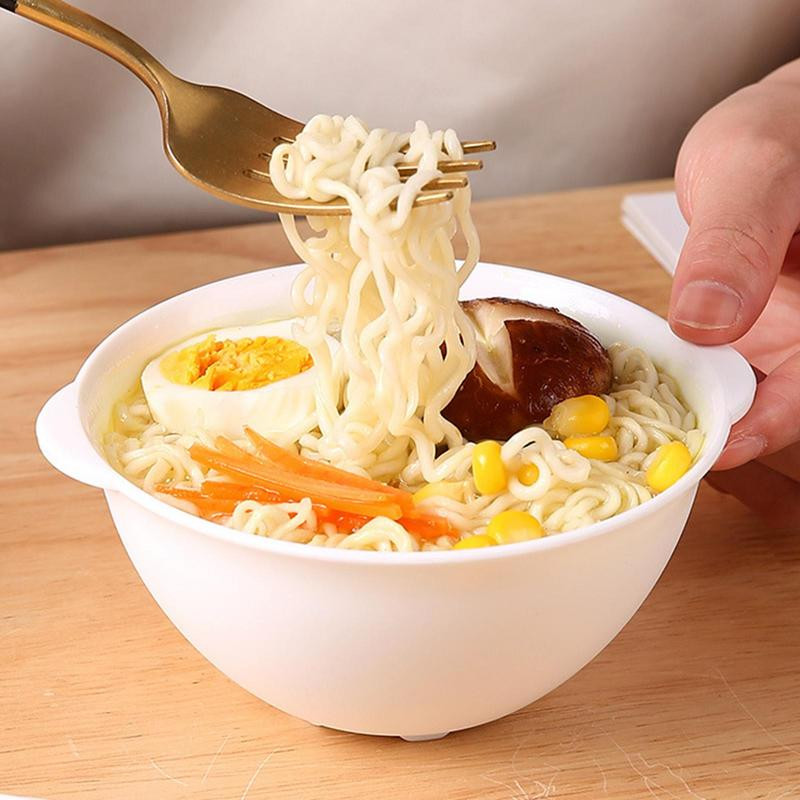 Μπολ Ramen φούρνου μικροκυμάτων με καπάκι Μεγάλης χωρητικότητας Θέρμανση Άνετο Μπολ ανάμειξης φαγητού Δοχείο για χυλοπίτες που βράζουν