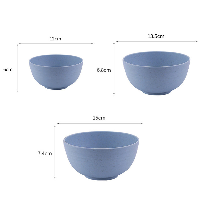 Háztartási étkészlet egytál búzaszalma rizs rizs tál japán ramen tál desszerttál instant tésztás leves tál