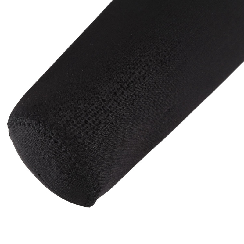 2X Neopreno puodelio termoizoliacinis puodelio dangtelis Vandens butelio dangtelio laikiklis 360Ml - 550Ml 550Ml Juodas