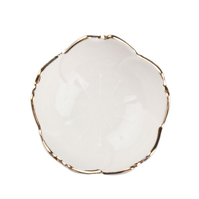 Japoniško stiliaus keraminiai gėlių patiekalai, pagardinimo dubuo Sakura keraminis indas, žiedas, lėkštė, padažas, patiekalas, virtuvės reikmenys