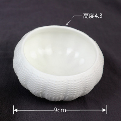 Valge keraamiline taldrik Merisiiliku kujuline magustoidukauss Restoran õhtusöök taldrik puuviljasalati kauss Dekoratiivne kausid roog Kodu lauanõud