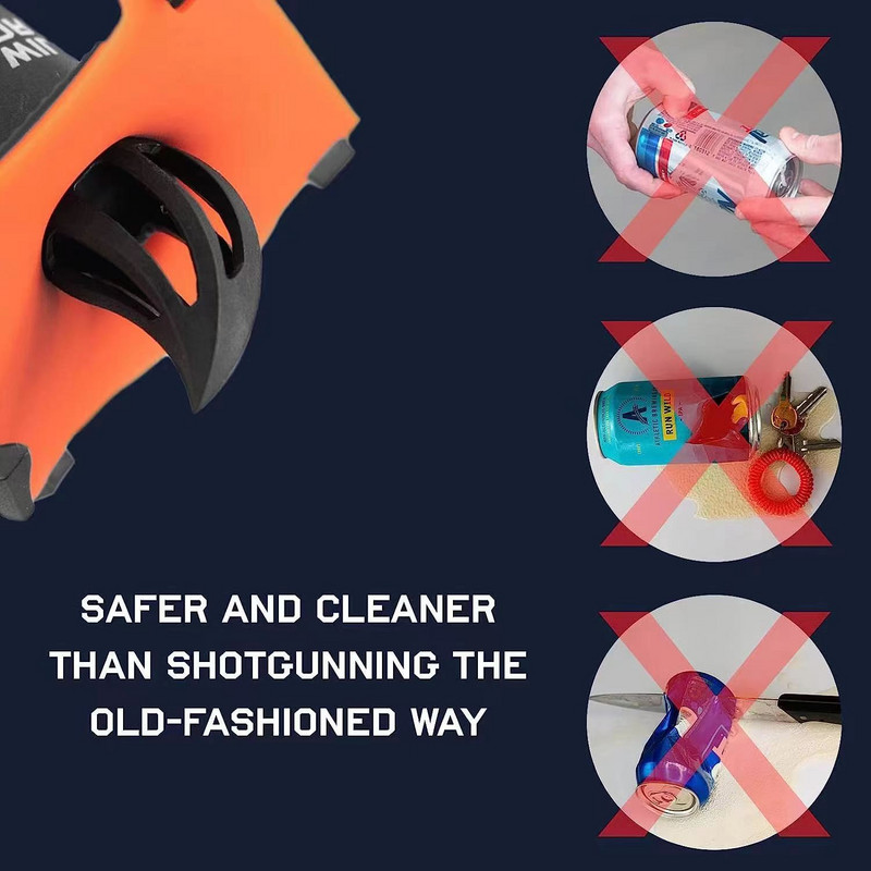 Uuenduslik auguavaja jahipüssi õlu sisseehitatud lehtriga Isiklikud kaasaskantavad Krakini õllepurgiavaja joogitarvikud