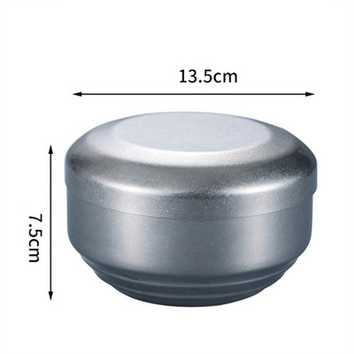 Europietiškas dvisluoksnis nerūdijančio plieno ryžių dubuo, apsaugantis nuo nuplikimo ramen vakarienės dubenys Virtuvės stalo reikmenys Šviežios laikymo reikmenys