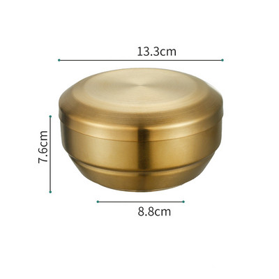 Europietiškas dvisluoksnis nerūdijančio plieno ryžių dubuo, apsaugantis nuo nuplikimo ramen vakarienės dubenys Virtuvės stalo reikmenys Šviežios laikymo reikmenys