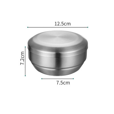 Europietiškas dvisluoksnis nerūdijančio plieno ryžių dubuo, apsaugantis nuo nuplikimo ramen vakarienės dubenys Virtuvės stalo reikmenys Šviežios laikymo reikmenys