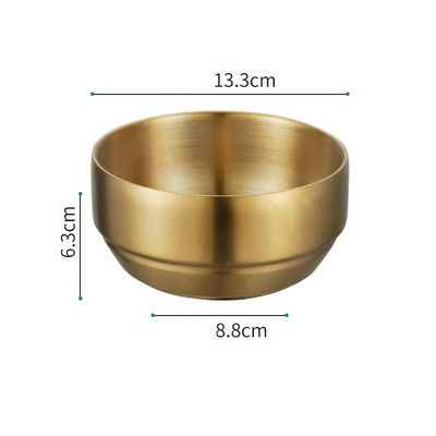 Europietiškas dvisluoksnis nerūdijančio plieno ryžių dubuo, apsaugantis nuo nuplikimo ramen vakarienės dubenys Virtuvės stalo reikmenys Šviežios laikymo reikmenys