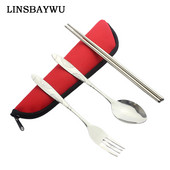 1vnt Nešiojami kempingo reikmenys dėklas ir kelionių reikmenys stalo įrankiai krepšys krepšys pietums įrankiai karšti šaukštui ir šakutei šluoste ABS