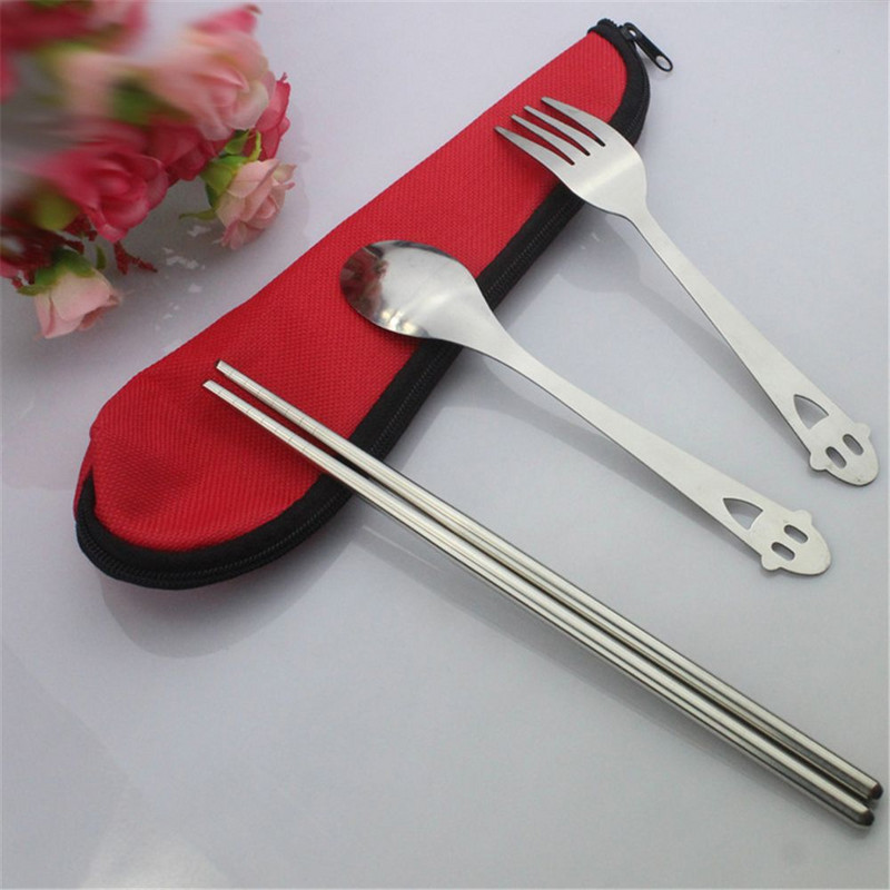 1vnt Nešiojami kempingo reikmenys dėklas ir kelionių reikmenys stalo įrankiai krepšys krepšys pietums įrankiai karšti šaukštui ir šakutei šluoste ABS