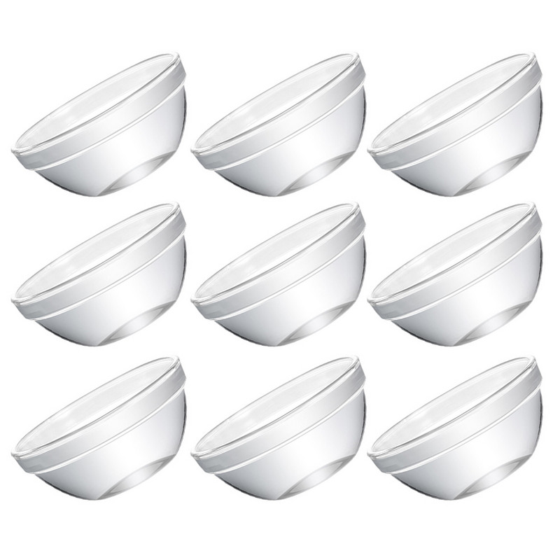 12 vnt stiklinių dubenėlių rinkinys apvalūs desertiniai indai Stikliniai mažyčiai ramekinai