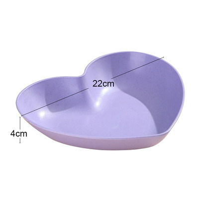 1 tk Armastussüdame sülitada kondiga roog majapidamistoidu klassi plastikust kandik Puuviljataldrik koogitaldrik Kondinõu Söögilaud Prügitaldrik