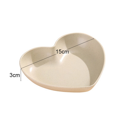 1 tk Armastussüdame sülitada kondiga roog majapidamistoidu klassi plastikust kandik Puuviljataldrik koogitaldrik Kondinõu Söögilaud Prügitaldrik