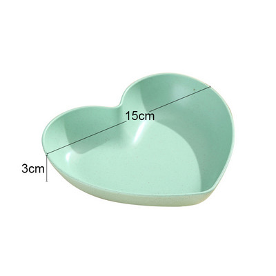 1 tk Armastussüdame sülitada kondiga roog majapidamistoidu klassi plastikust kandik Puuviljataldrik koogitaldrik Kondinõu Söögilaud Prügitaldrik