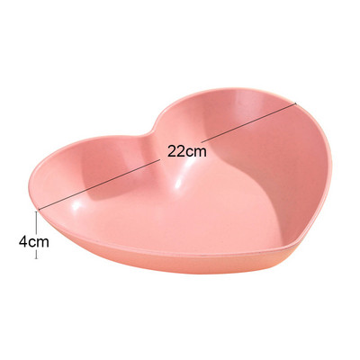 1 tk Armastussüdame sülitada kondiga roog majapidamistoidu klassi plastikust kandik Puuviljataldrik koogitaldrik Kondinõu Söögilaud Prügitaldrik