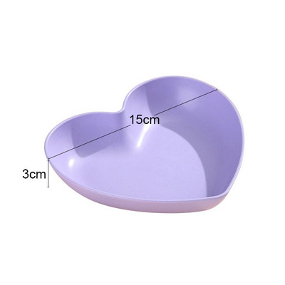 1 tk Armastussüdame sülitada kondiga roog majapidamistoidu klassi plastikust kandik Puuviljataldrik koogitaldrik Kondinõu Söögilaud Prügitaldrik