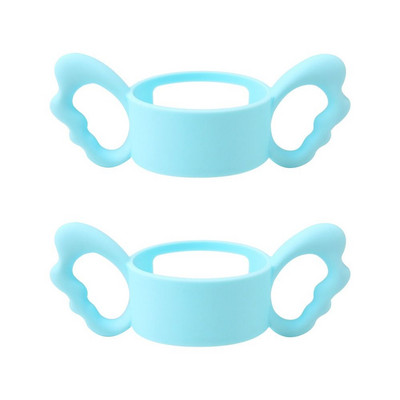 2 buc. Biberon Mâner universal din silicon moale Mâner cu gură lată Multicolor rezistent la căldură Accesorii pentru biberoane