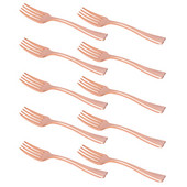 24 kom. Dječji pribor za jelo Vilica za voće Ružičasto zlatna plastična vilica Desertna vilica Plastični pribor Mini vilica za kušanje Zlatni plastični pribor za jelo Dijete