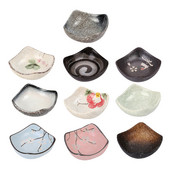 Jaapani stiilis kastmenõud Taldrik Sojakastmeroog Kreemjasupi kauss ja alustass