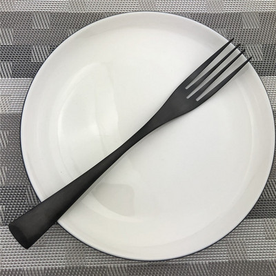 Κορυφαίας ποιότητας ανοξείδωτη σέσουλα πιρούνια Kinfe Party Σετ μαχαιροπήρουνων Μαύρη ματ σταγόνα Αξεσουάρ αποστολής 1 τεμαχίου