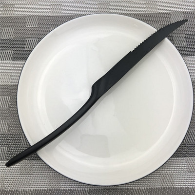 Κορυφαίας ποιότητας ανοξείδωτη σέσουλα πιρούνια Kinfe Party Σετ μαχαιροπήρουνων Μαύρη ματ σταγόνα Αξεσουάρ αποστολής 1 τεμαχίου