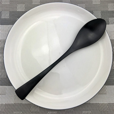 Κορυφαίας ποιότητας ανοξείδωτη σέσουλα πιρούνια Kinfe Party Σετ μαχαιροπήρουνων Μαύρη ματ σταγόνα Αξεσουάρ αποστολής 1 τεμαχίου