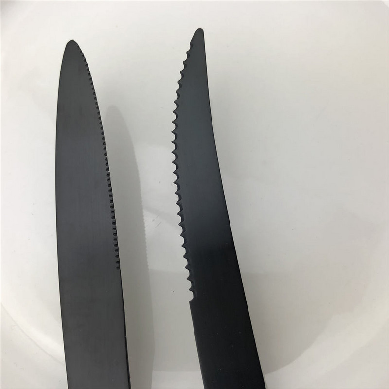 Κορυφαίας ποιότητας ανοξείδωτη σέσουλα πιρούνια Kinfe Party Σετ μαχαιροπήρουνων Μαύρη ματ σταγόνα Αξεσουάρ αποστολής 1 τεμαχίου