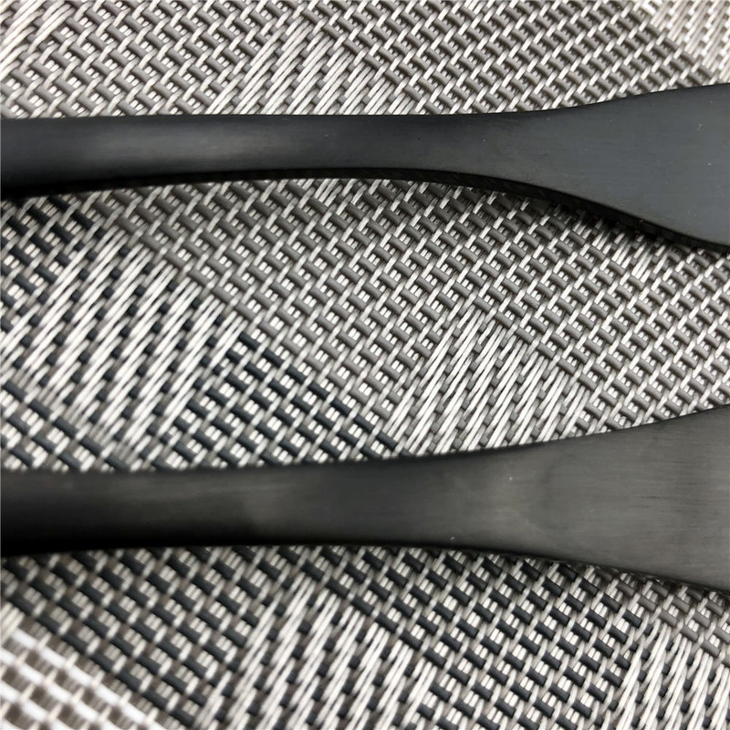 Κορυφαίας ποιότητας ανοξείδωτη σέσουλα πιρούνια Kinfe Party Σετ μαχαιροπήρουνων Μαύρη ματ σταγόνα Αξεσουάρ αποστολής 1 τεμαχίου